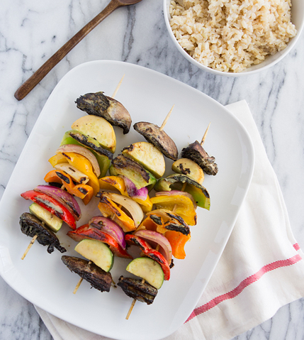 Green Curry Veggie Kabobs