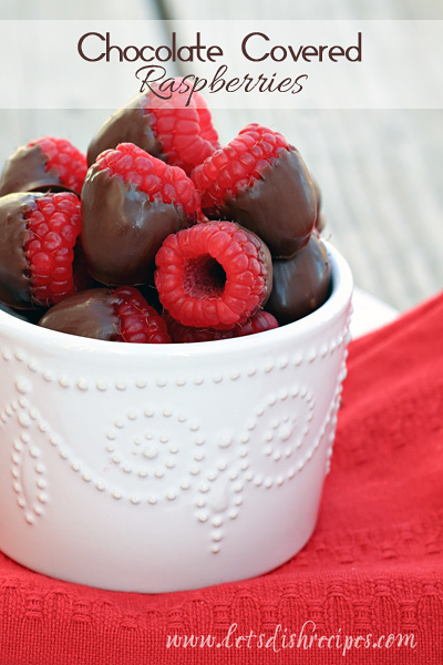 Chocolate Covered Raspberries